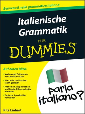 cover image of Italienische Grammatik f&uuml;r Dummies